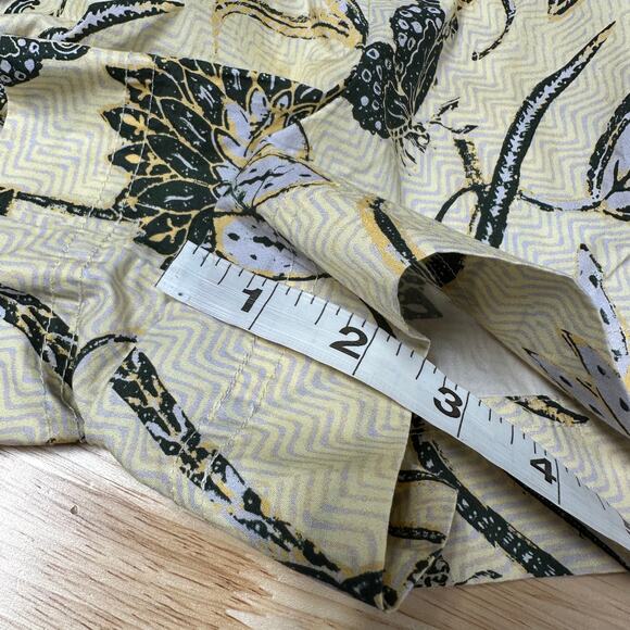 Ulla Johnson NWT Rowan Botanical Print Cotton Shorts Size 14 High Rise Tie Belt - Picture 10 of 10